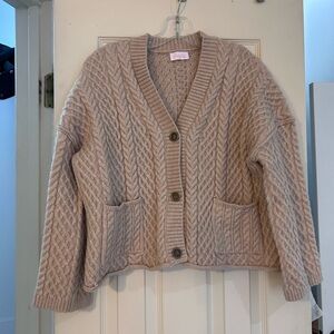 TAUPE color Pink Lily Pippa Cardigan